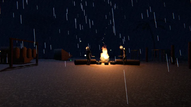 THE HUNTED (survival horror): One night in the jungle, four killers with lanterns. Hide, set traps, get out. Free on GrowBlocks.