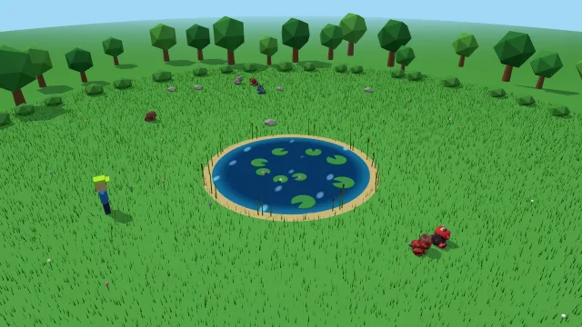 LILY HOP (90 seconds, weekly pond pot): Catch the eFroglets in the meadow. Holders play for the weekly Pond Pot. Free on GrowBlocks.
